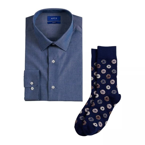 Apt. 9 Other - MENS MED 32/33 Apt.9 Slim-Fit Occasion DRESS SHIRT